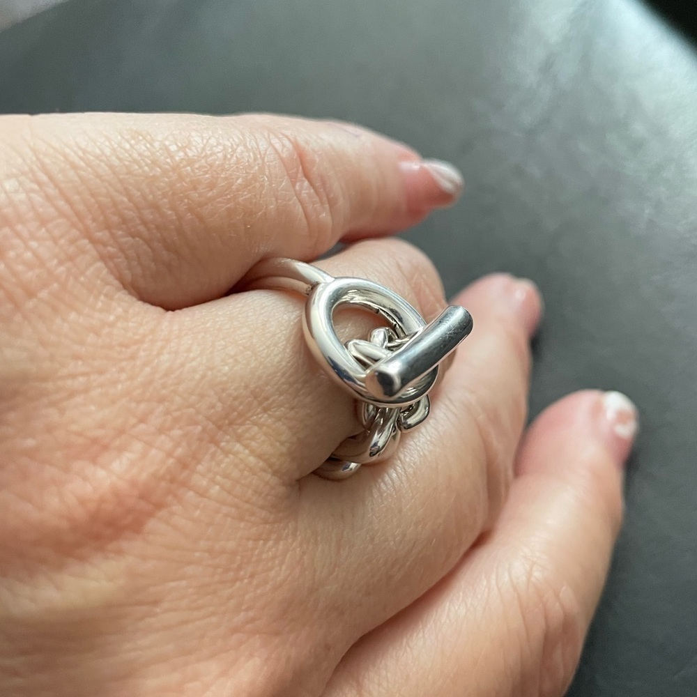 Silver Chain Ring Set - Picture 4 of 15